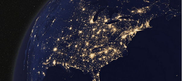Screen Shot of Goddard Space Video of US Lights at Night